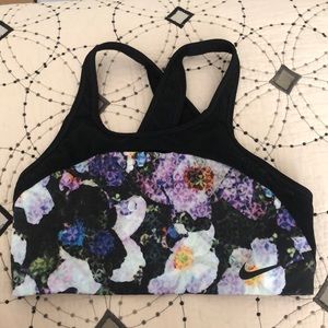 FLORAL NIKE DRI FIT SPORTS BRA